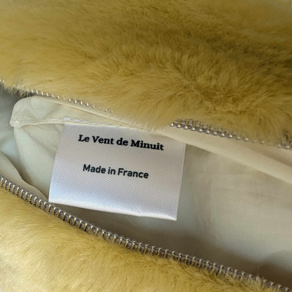 Banane en fausse fourrure jaune doré