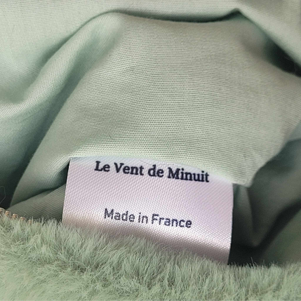 Banane en fausse fourrure vert clair